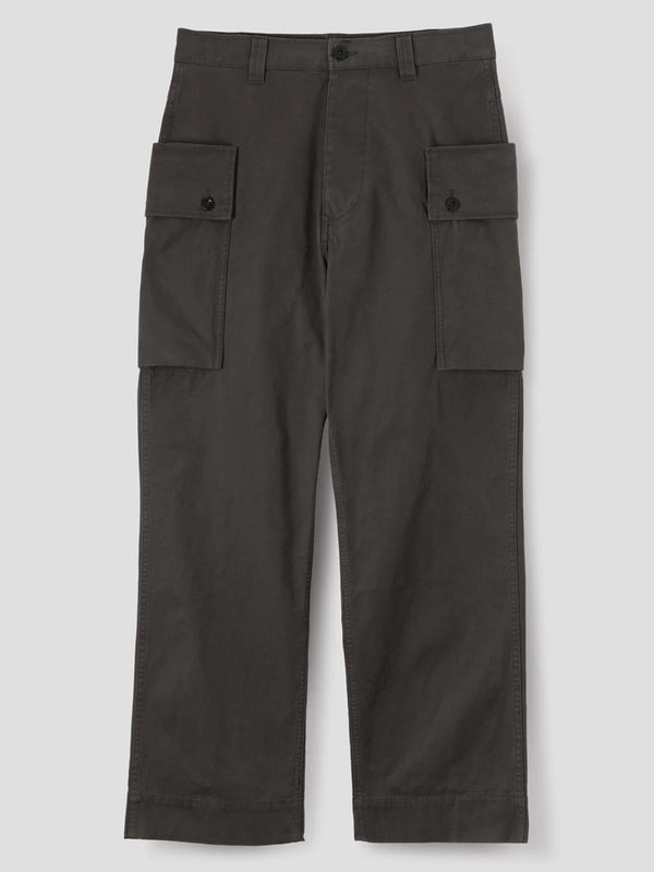 MHL Cargo Pocket Trousers in Ebony