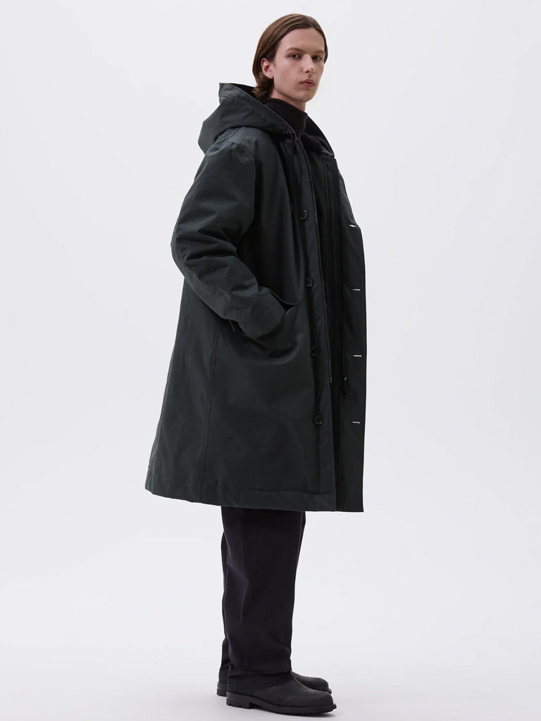 MHL Hooded Deck Parka in Algae