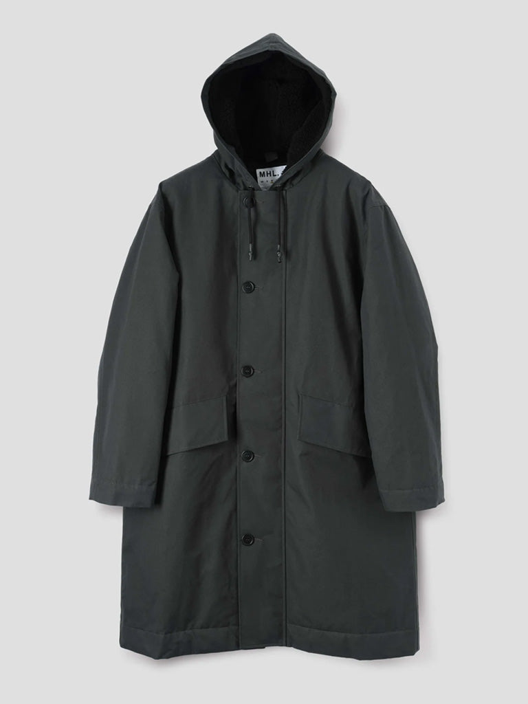MHL Hooded Deck Parka in Algae