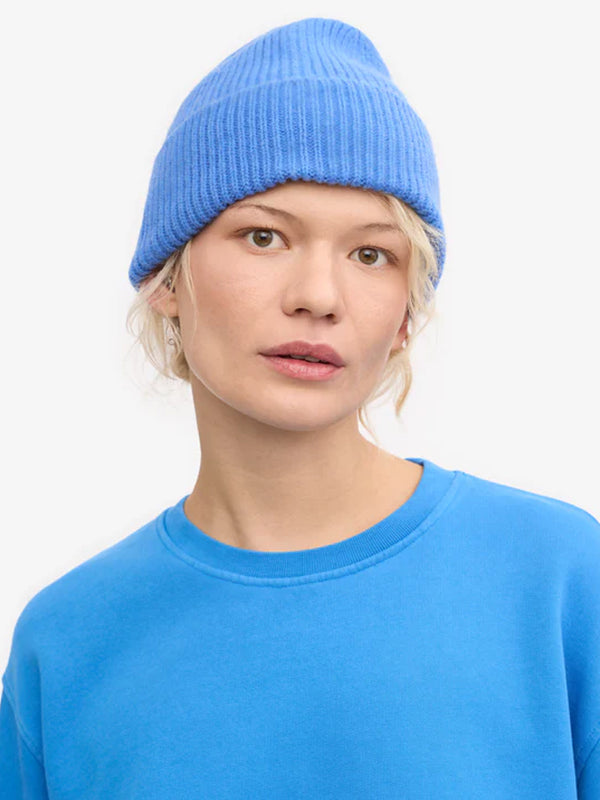 Colorful Standard Merino Wool Beanie in Pacific Blue