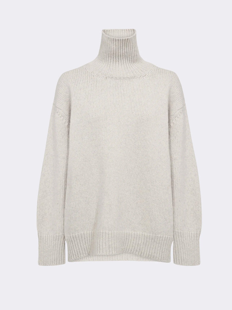 Levete Room Perle Roll Neck Sweater in Rock Grey