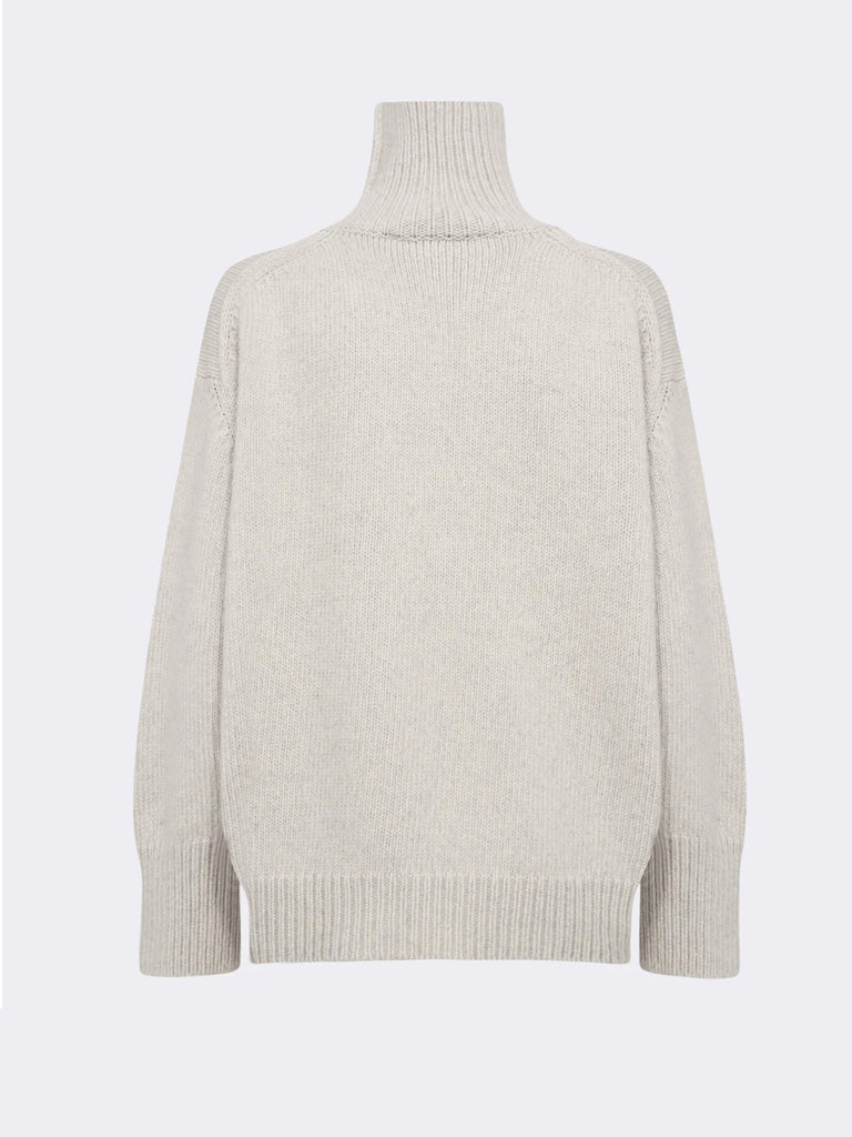 Levete Room Perle Roll Neck Sweater in Rock Grey