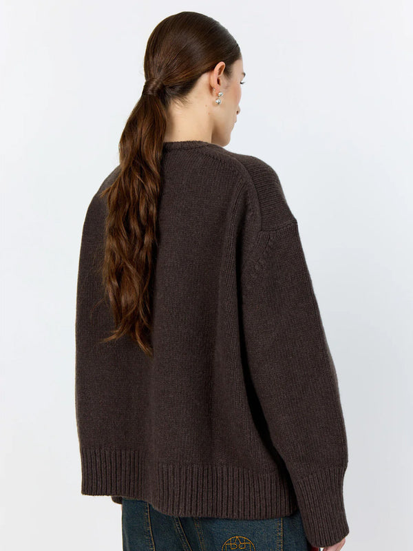 Levete Room Perle Sweater in Coffee