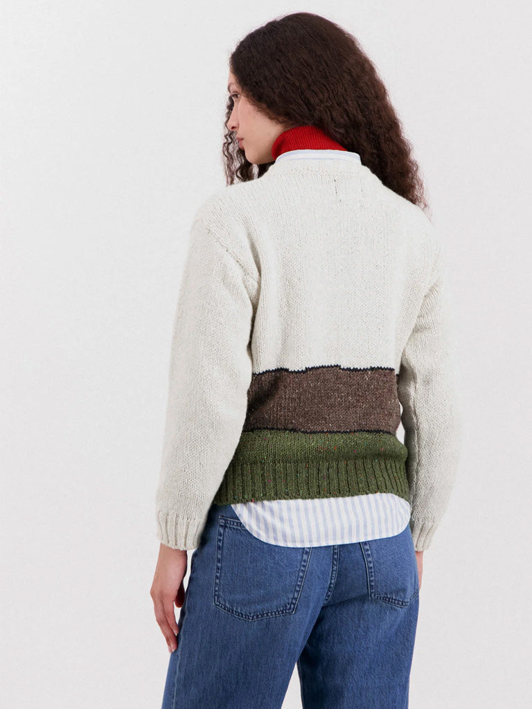 Howlin' Bumper Trouble Sweater in Ecru