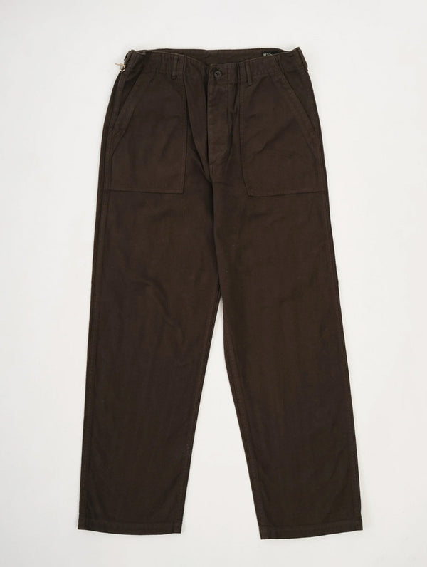 Orslow Fatigue Pants in Coffee Brown