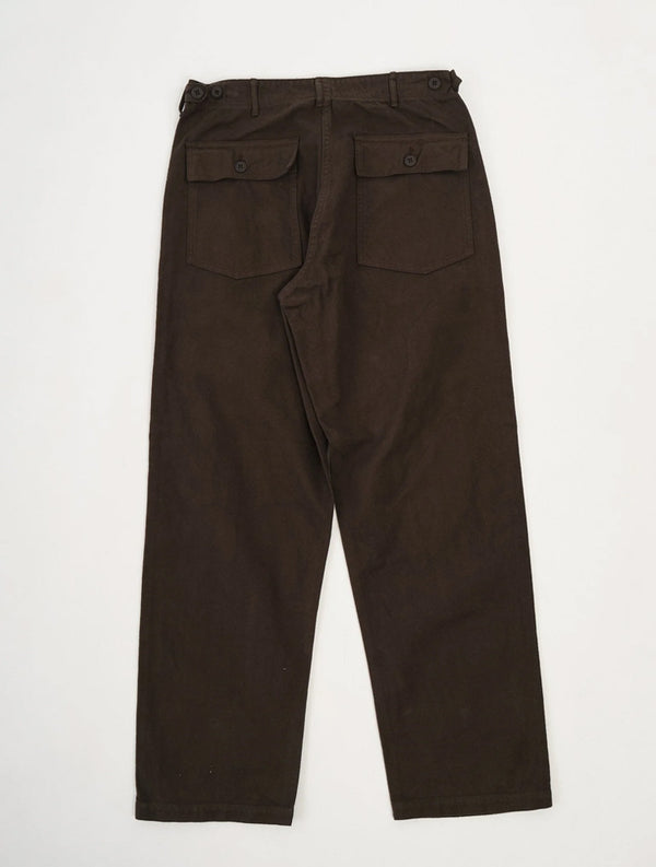 Orslow Fatigue Pants in Coffee Brown