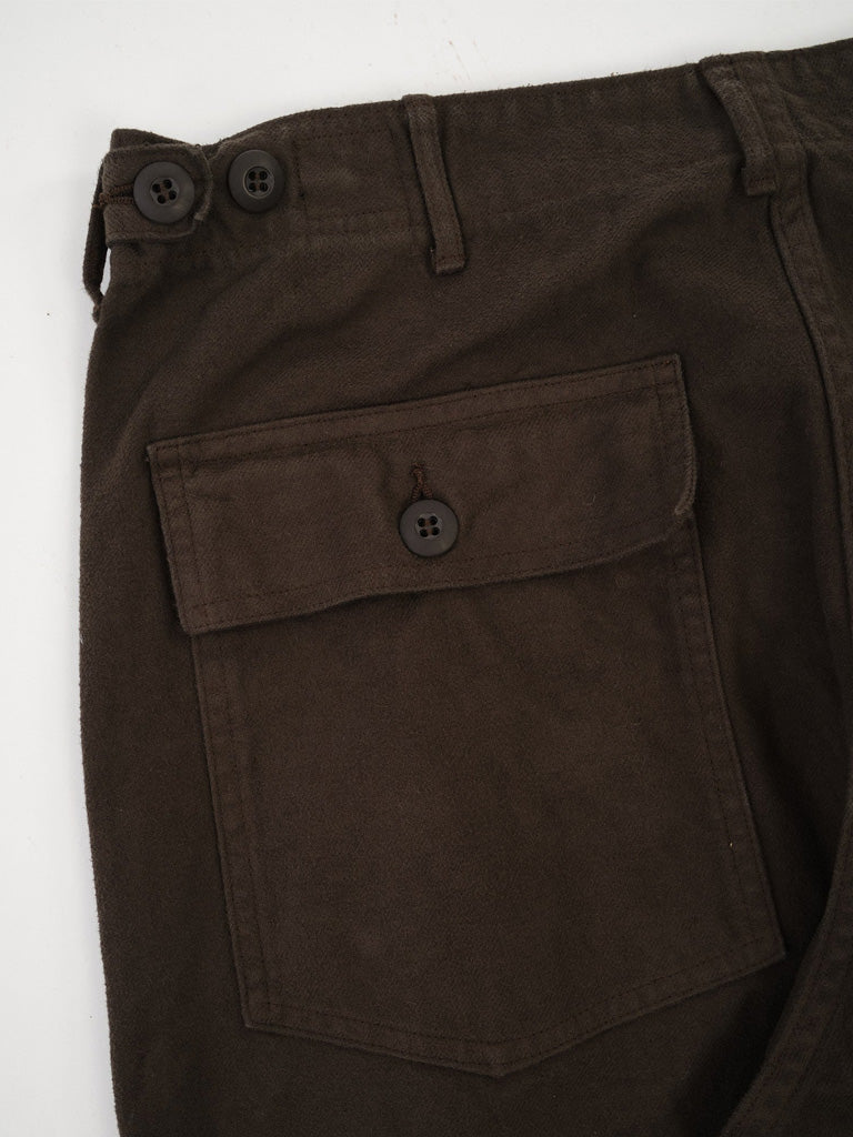 Orslow Fatigue Pants in Coffee Brown