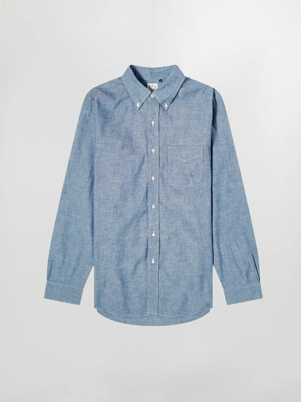 Orslow Standard Button Down Shirt in Chambray