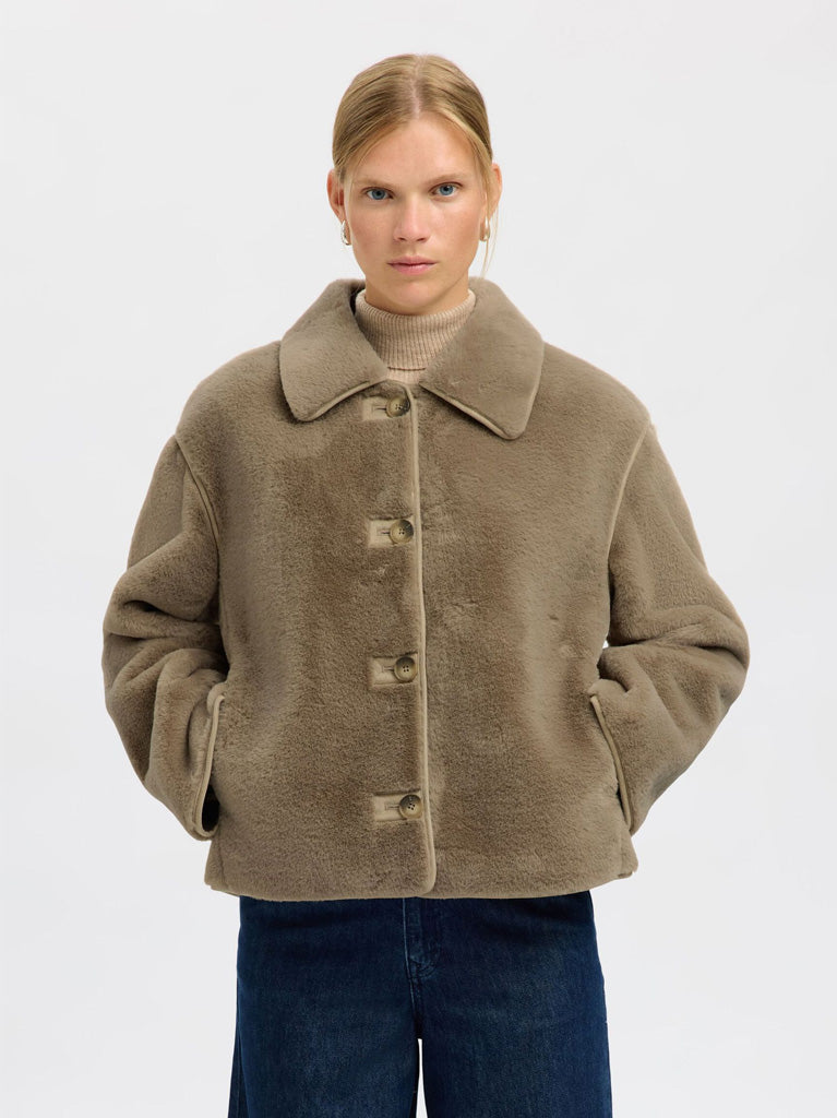 Selected Femme Freja Jacket in Pure Cashmere