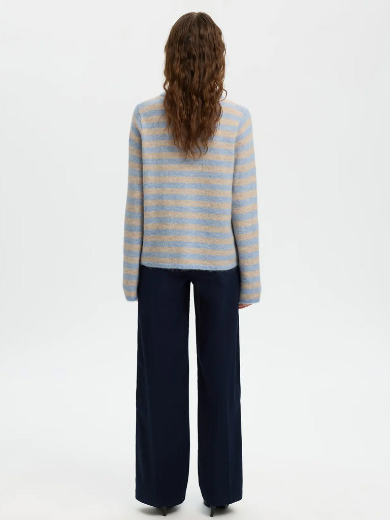 Selected Lulu Cardigan in Cashmere Blue Birch