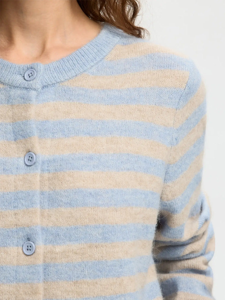 Selected Lulu Cardigan in Cashmere Blue Birch