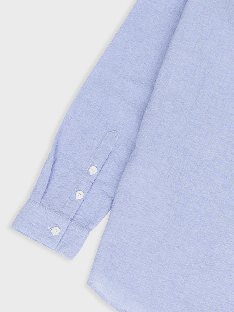 Folk Relaxed Fit Shirt in Blue Texture