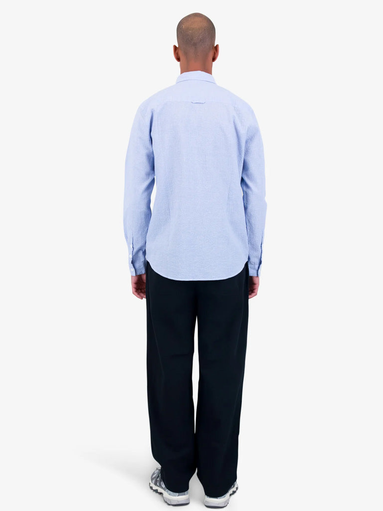 Folk Relaxed Fit Shirt in Blue Texture