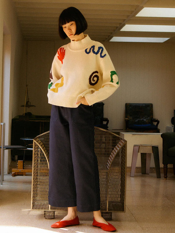 L.F. Markey Carpenter Trousers in Navy