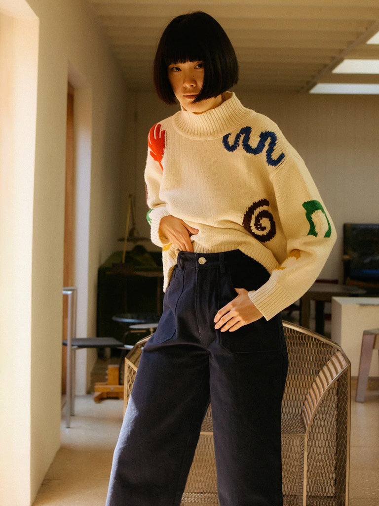 L.F. Markey Carpenter Trousers in Navy