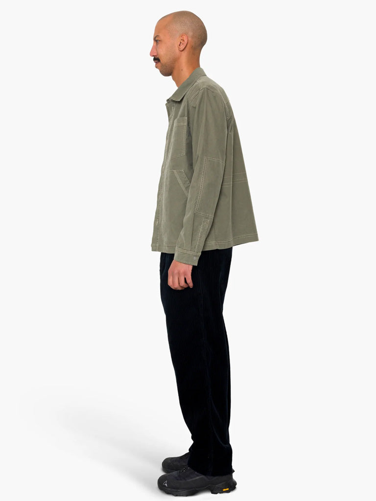 Folk Assembly Utility Jacket in Olive Brushed