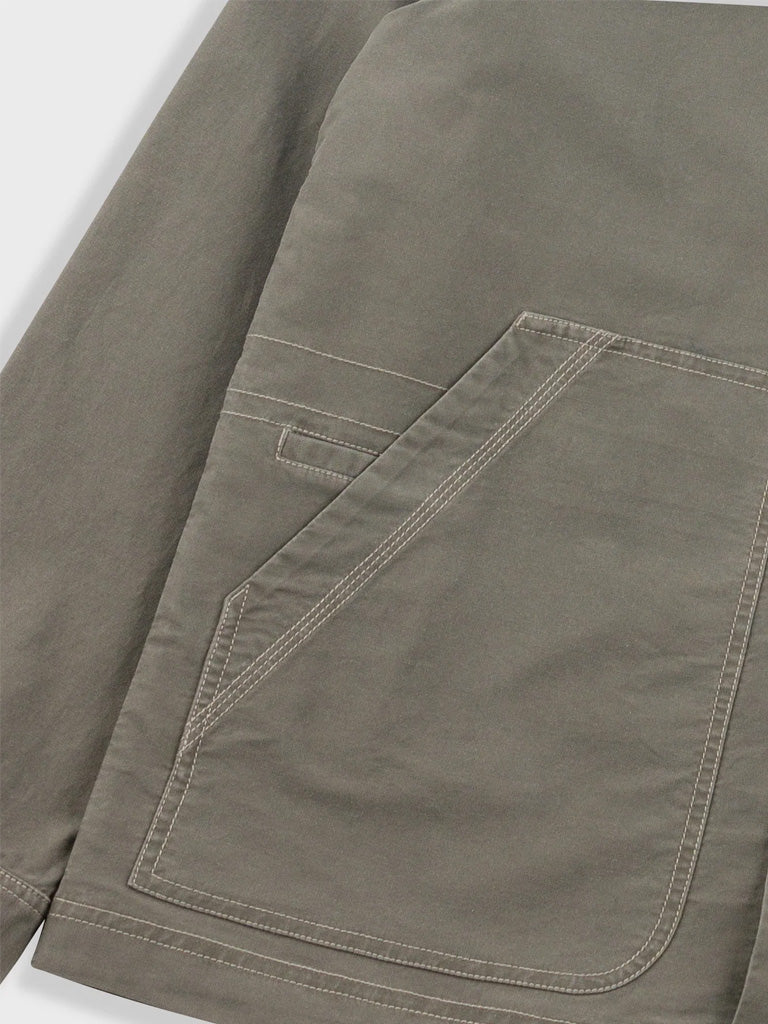Folk Assembly Utility Jacket in Olive Brushed
