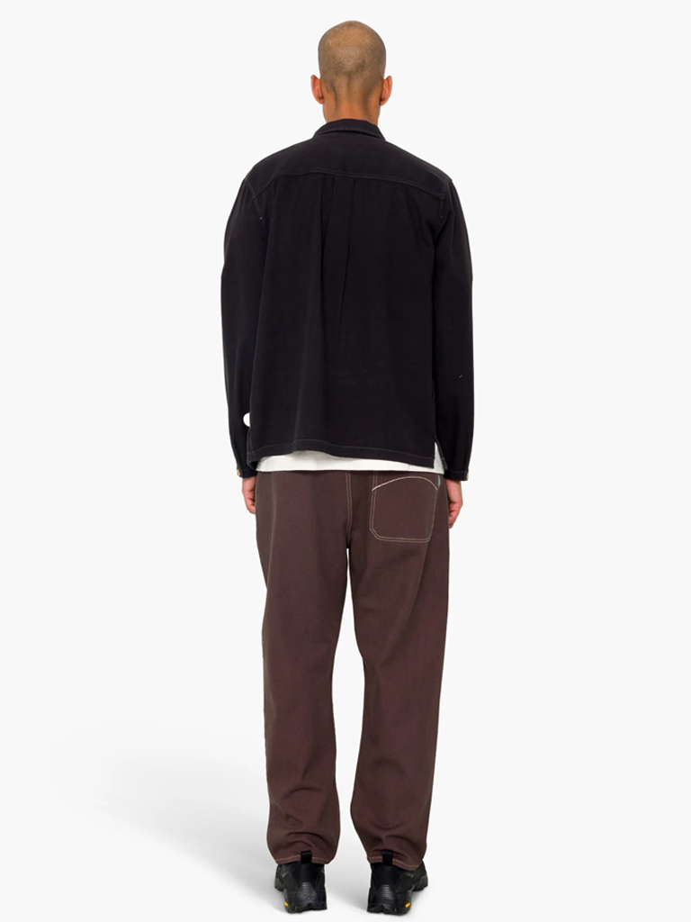 Folk Meyer Shirt Jacket in Black Herringbone