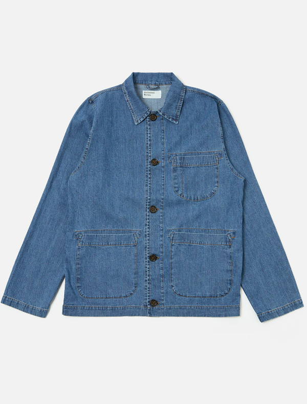 Universal Works Field Jacket in Washed Indigo – Maze