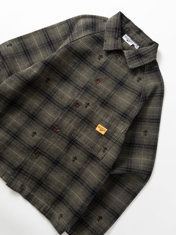 Service Works Thistle Plaid FOH Jacket in Olive