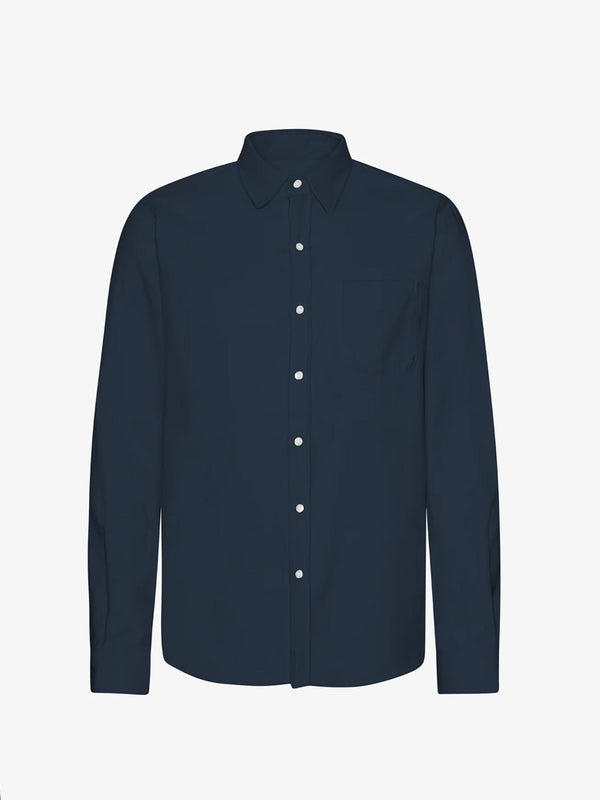 Colorful Standard Flannel Shirt in Navy