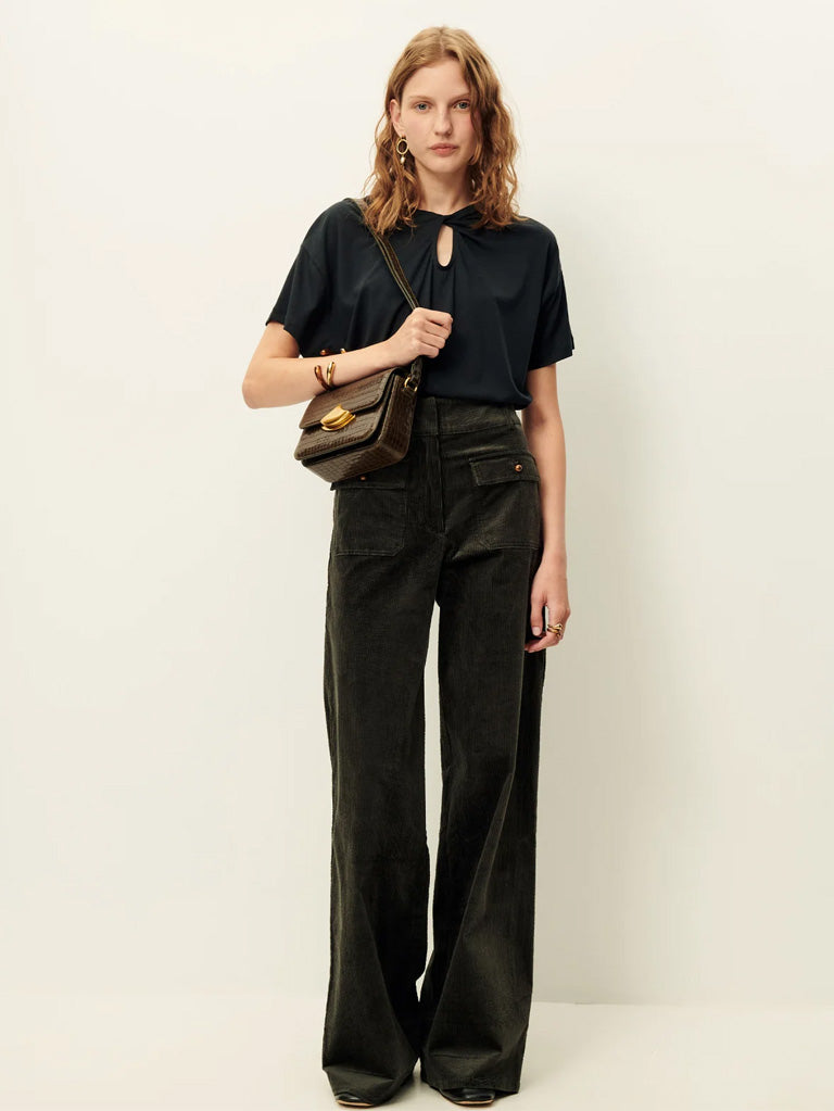 Sessun Manhastreet Cord Trousers in Basalt