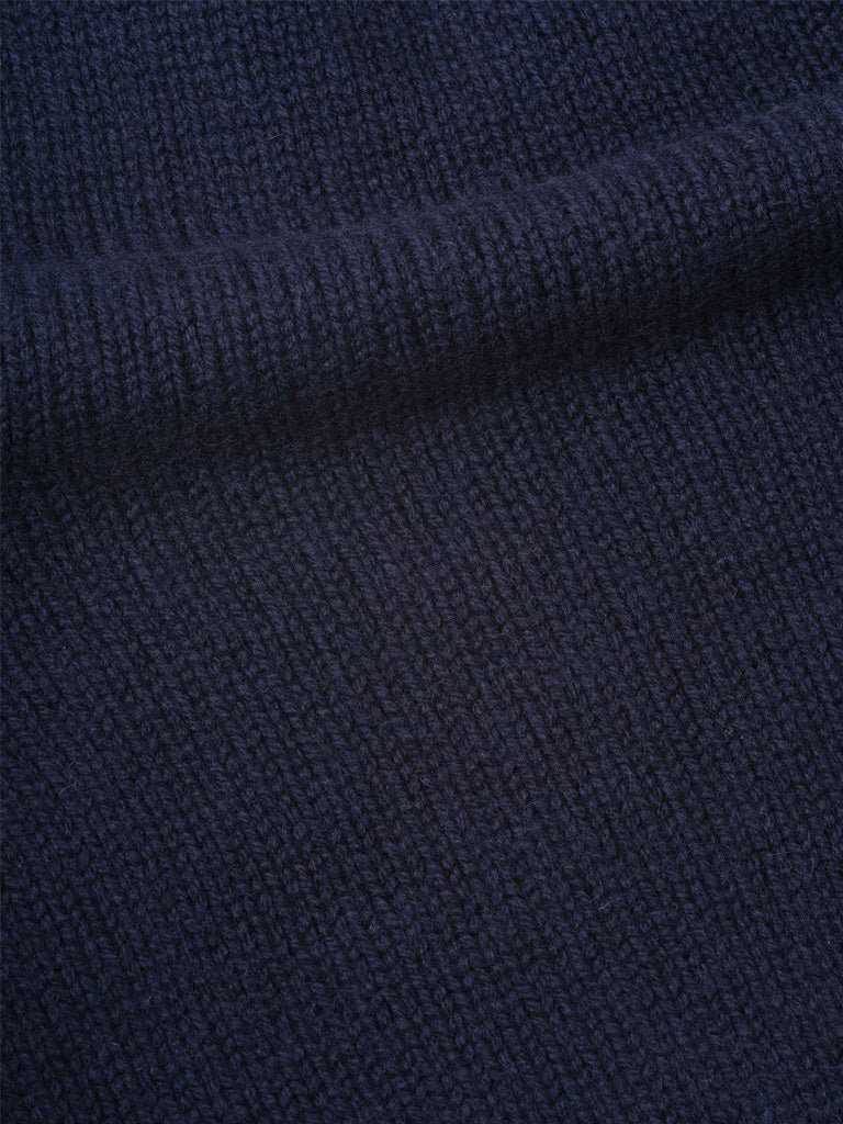 MHL Chunky Crew Neck Slipover in Rich Navy