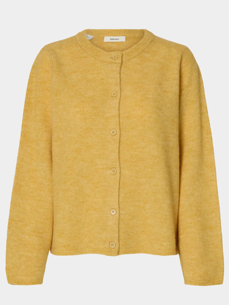 Selected Lulu Cardigan in Ochre Melange