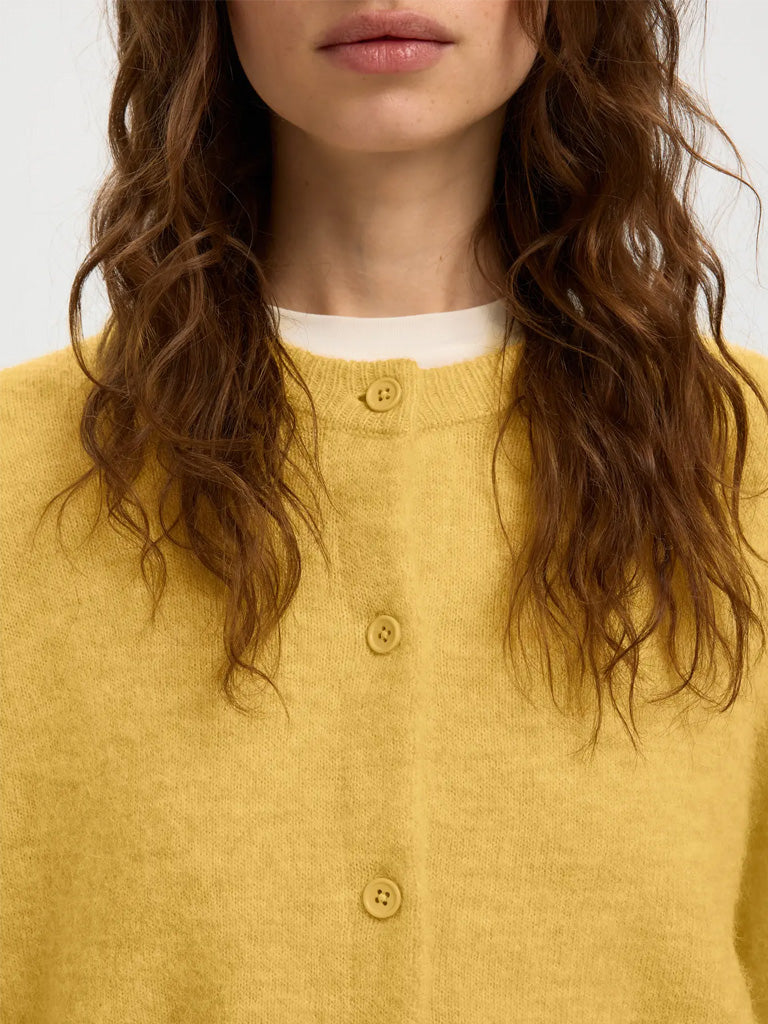 Selected Lulu Cardigan in Ochre Melange