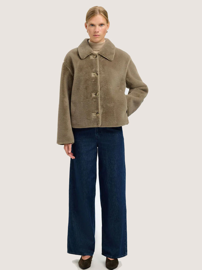 Selected Femme Freja Jacket in Pure Cashmere