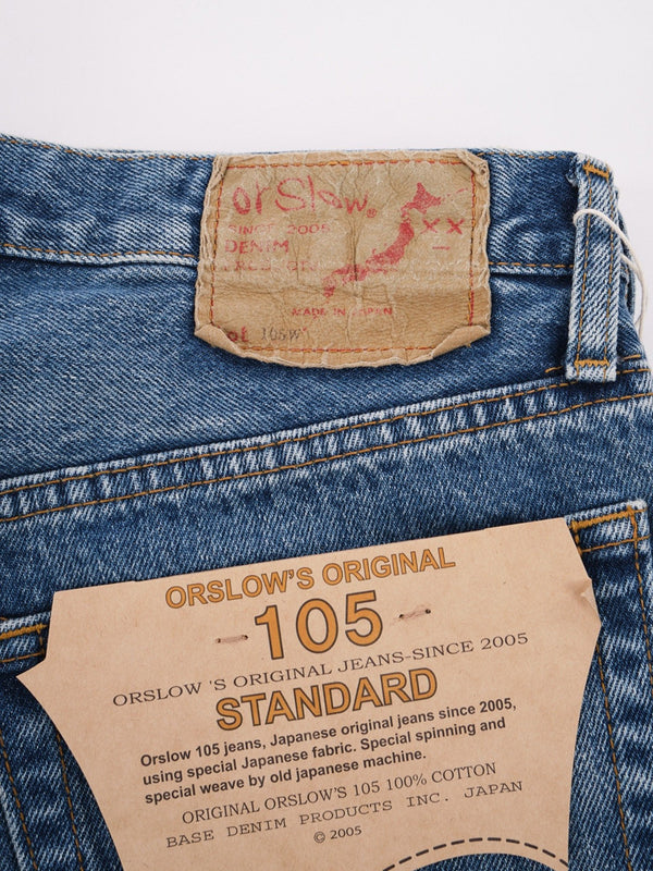 Orslow 105 Standard Jean in 90s Denim Used