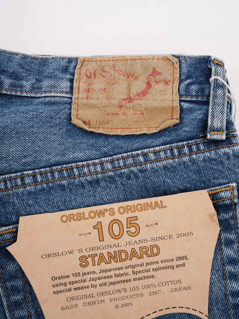 Orslow 105 Standard Jean in 90s Denim Used