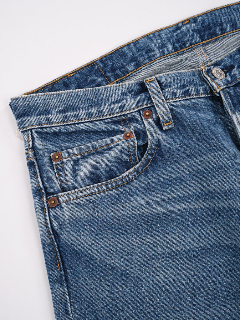 Orslow 105 Standard Jean in 90s Denim Used