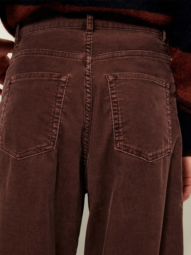 Sessun Velvet Cruise Trousers in Coffea