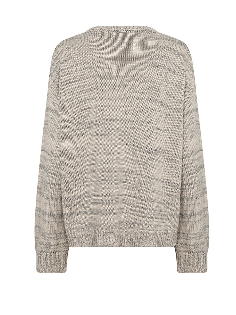 Levete Room Kirsa Marl Sweater in Turtledove