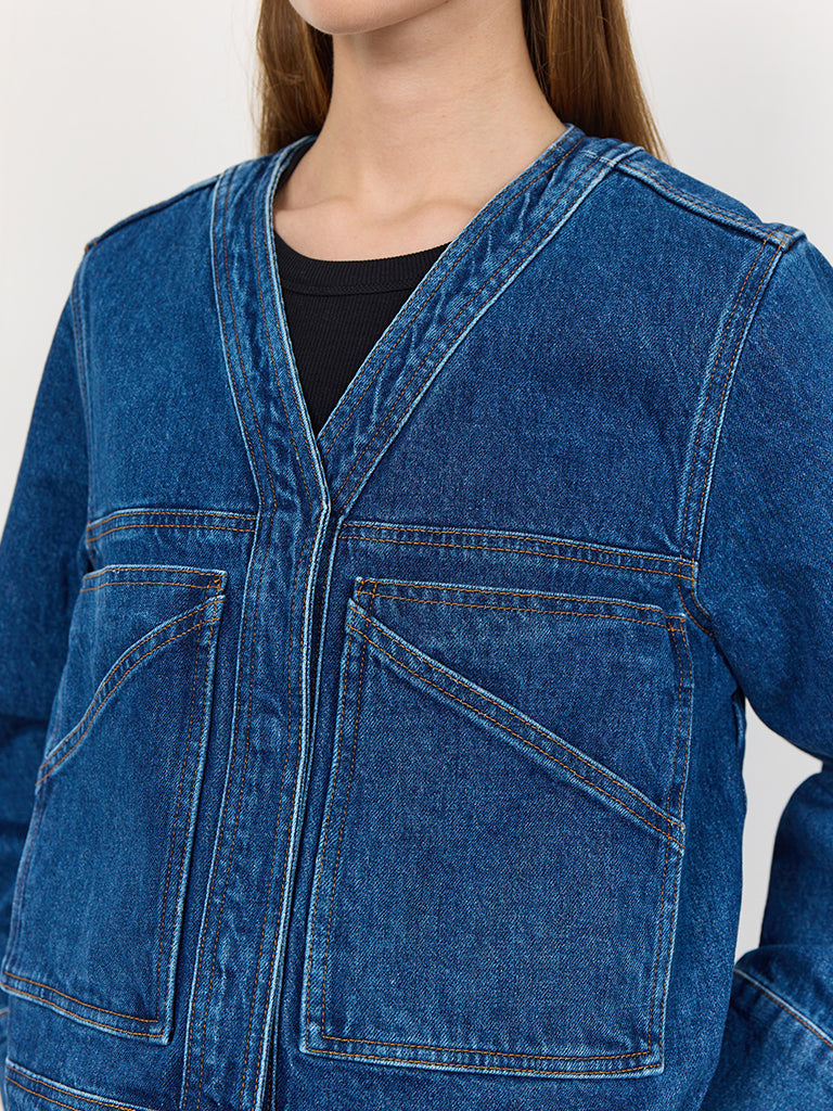 Levete Room Kosa Denim Jacket in Indigo