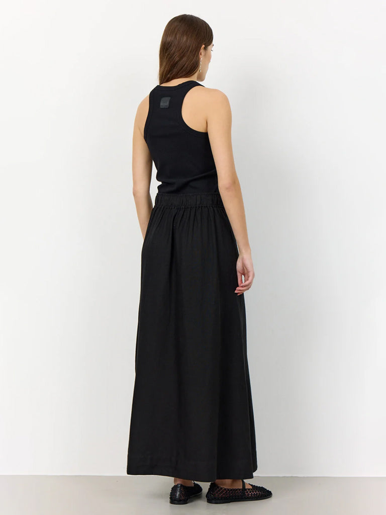 Levete Room Naja Linen Skirt in Black