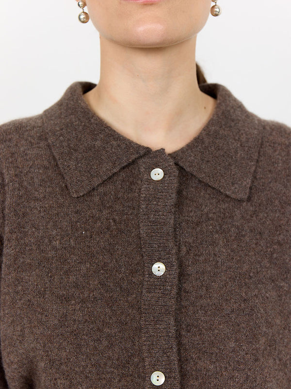 Levete Room Eloise Cardigan in Coffee