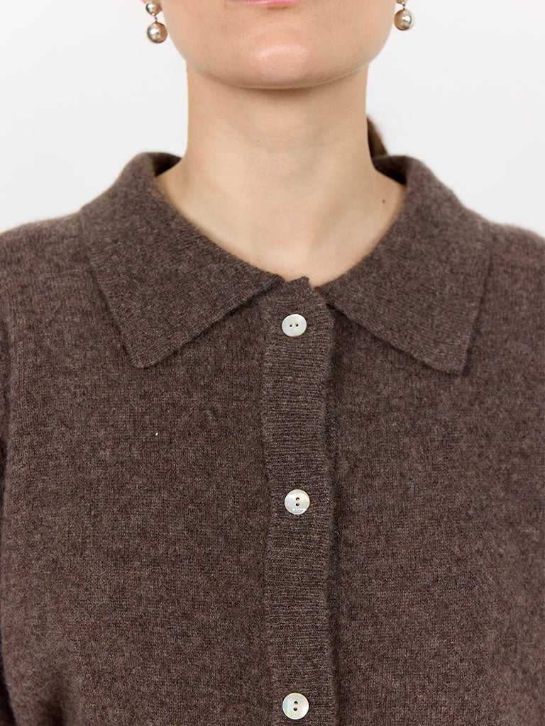 Levete Room Eloise Cardigan in Coffee