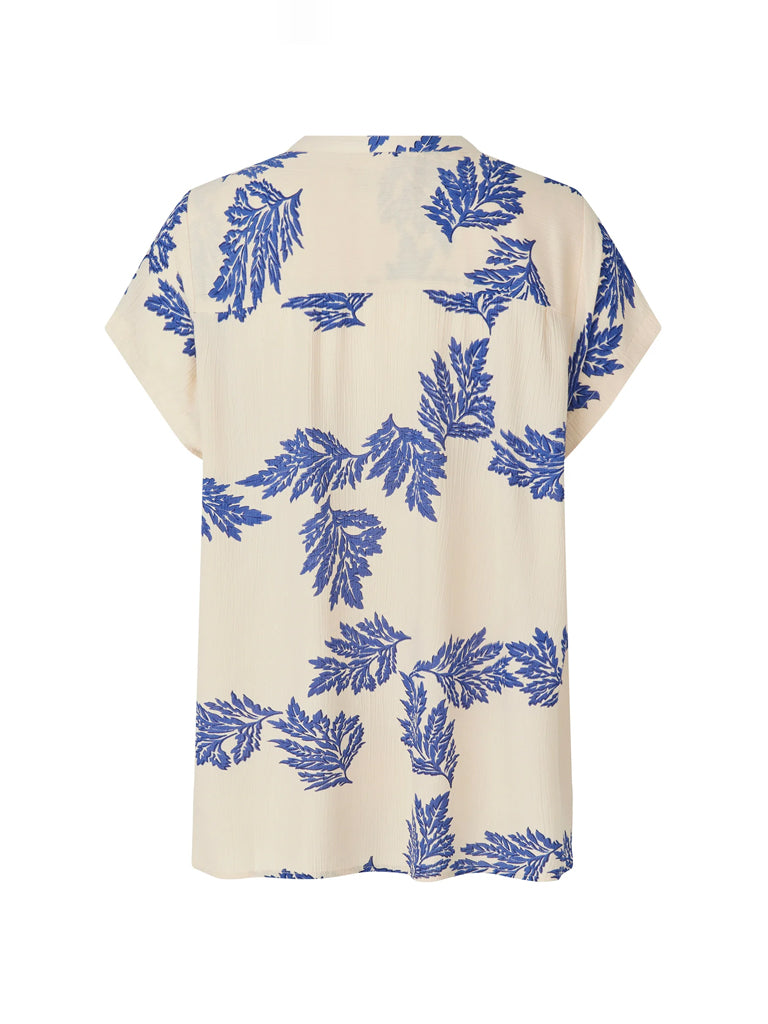 Lolly's Laundry Heather Top in Cream Blue