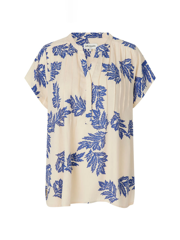 Lolly's Laundry Heather Top in Cream Blue