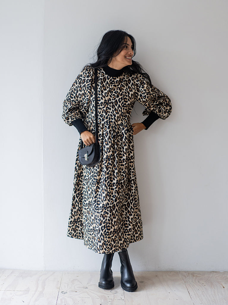 Lolly's Laundry Marion Dress in Leopard