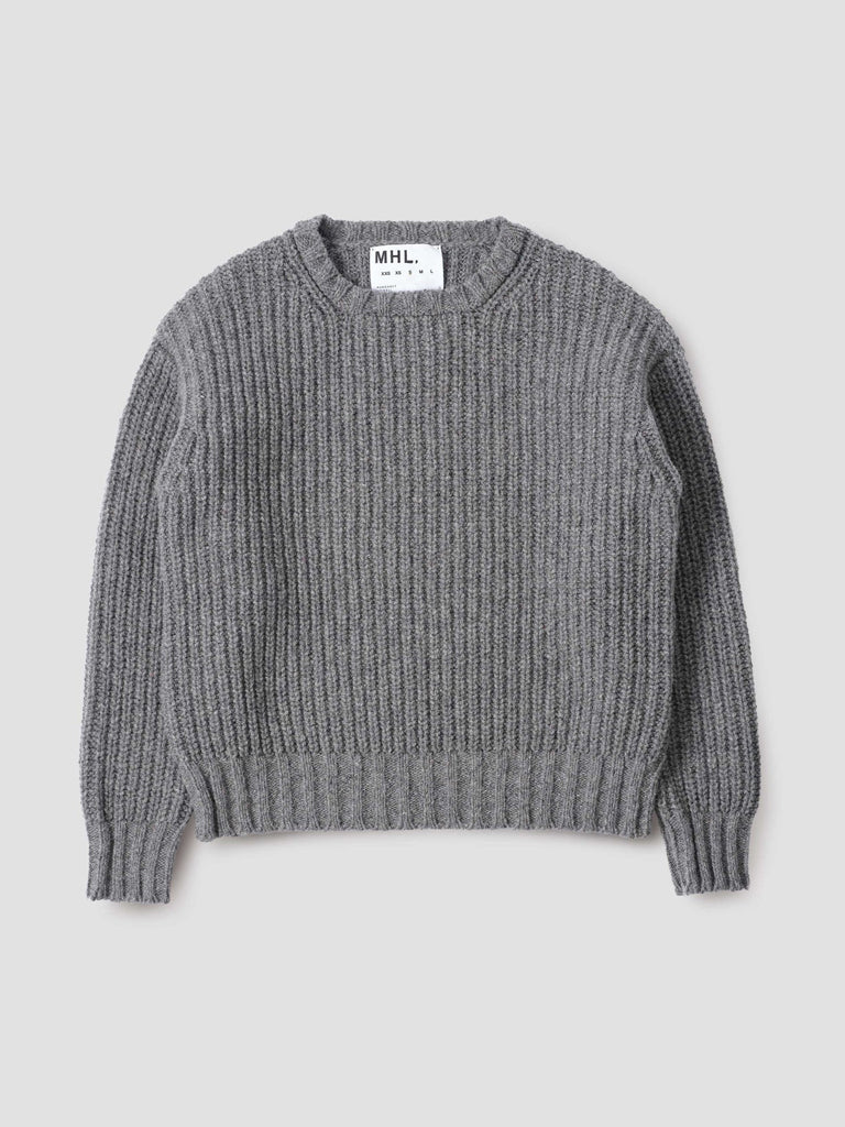 MHL Cropped Fishermans Crew in Stone Grey