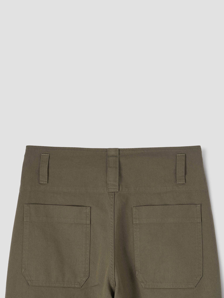 MHL Dropped Loop Trouser in Khaki Green