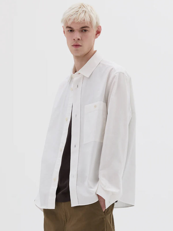 MHL Overall Texture Shirt in Off White