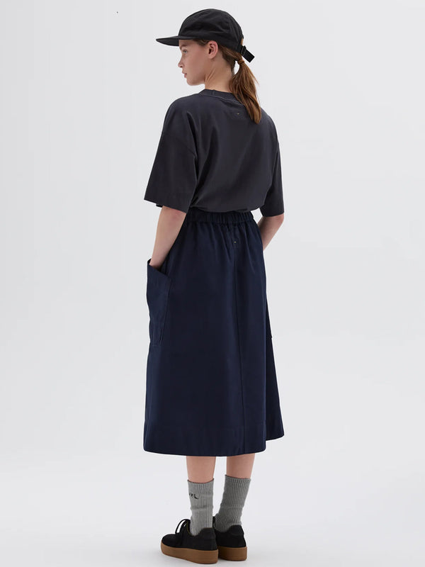 MHL Patch Pocket Skirt in Blue