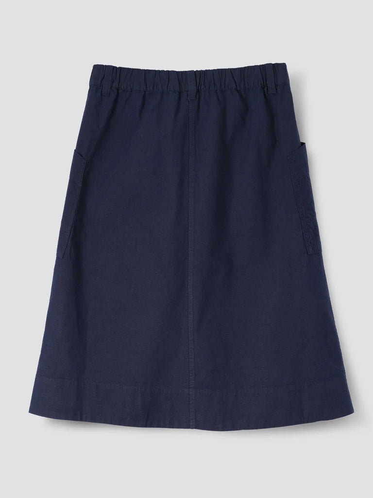 MHL Patch Pocket Skirt in Blue