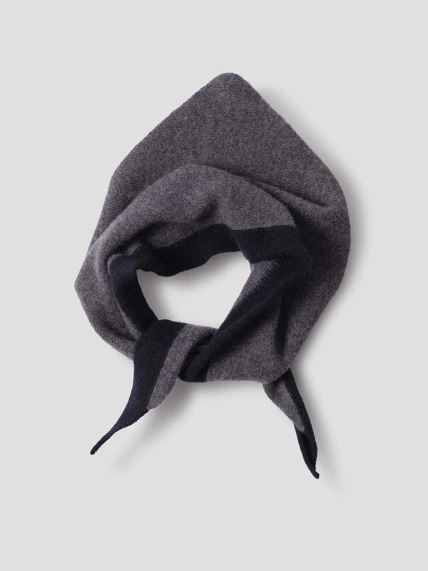 MHL Tipped Scout Scarf in Grey Ink