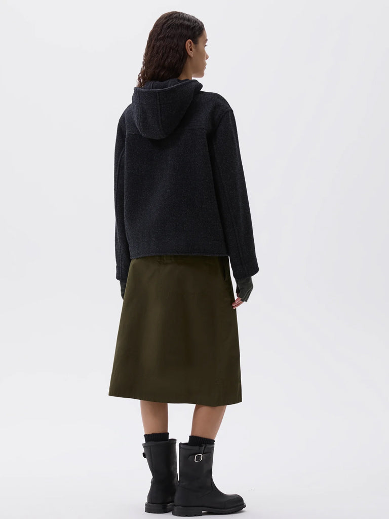 MHL Short Duffle Coat in Charcoal