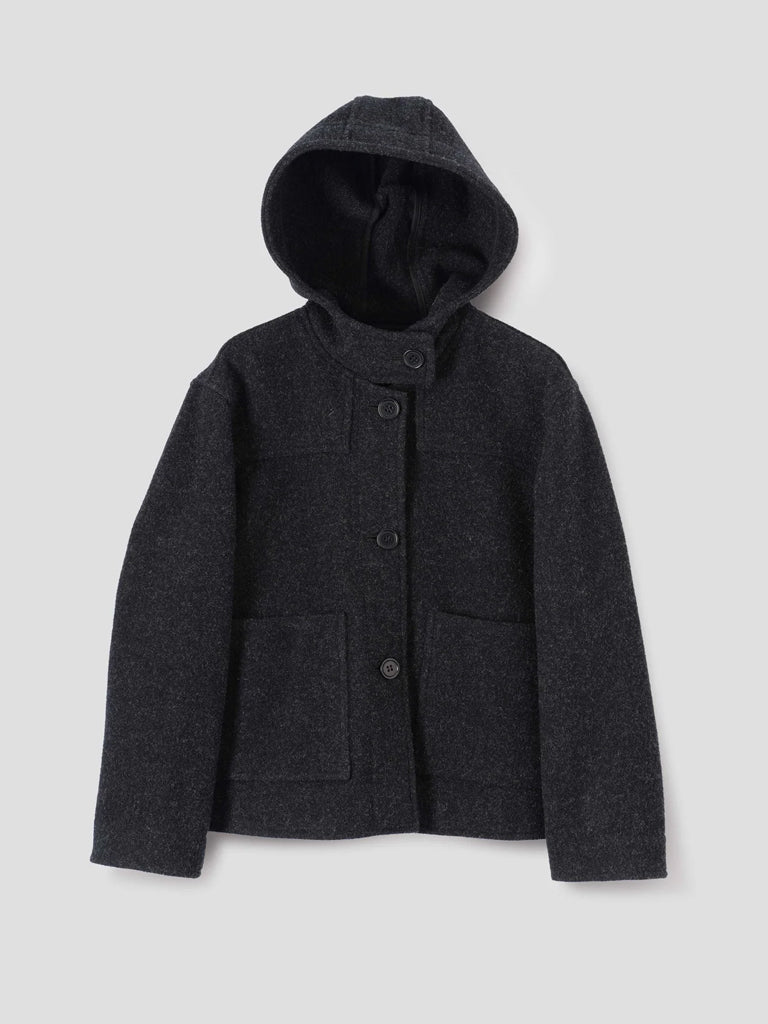 MHL Short Duffle Coat in Charcoal